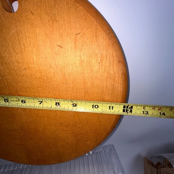 J.K. Adams Vermont Maple Artisan 12" Round Server Cheese, Cutting Board - Picture 5 of 8